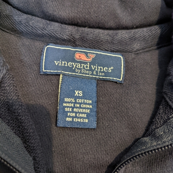 Vineyard vines men's navy blue 1/4 zip pullover Patriots size XS - Picture 3 of 6